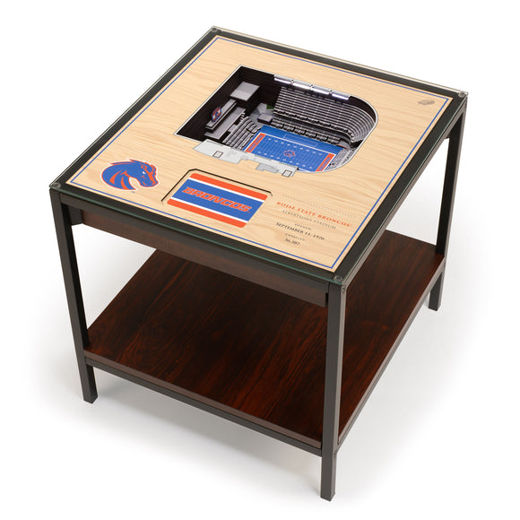 Boise State Broncos | 3D Stadium View | Lighted End Table | Wood