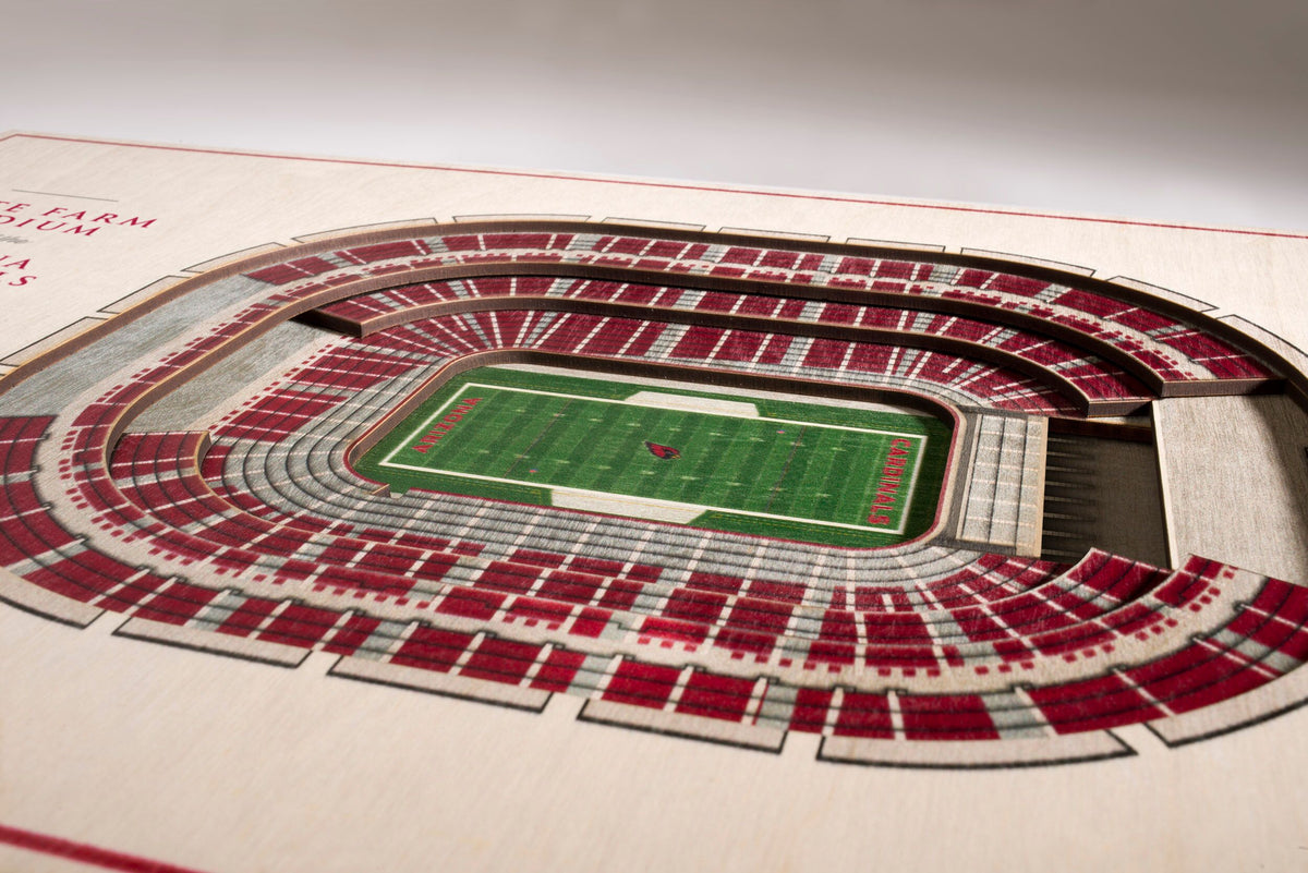 Arizona Cardinals NFL 25-Layer Stadium View Wall Art For Sale | Billiards N  More