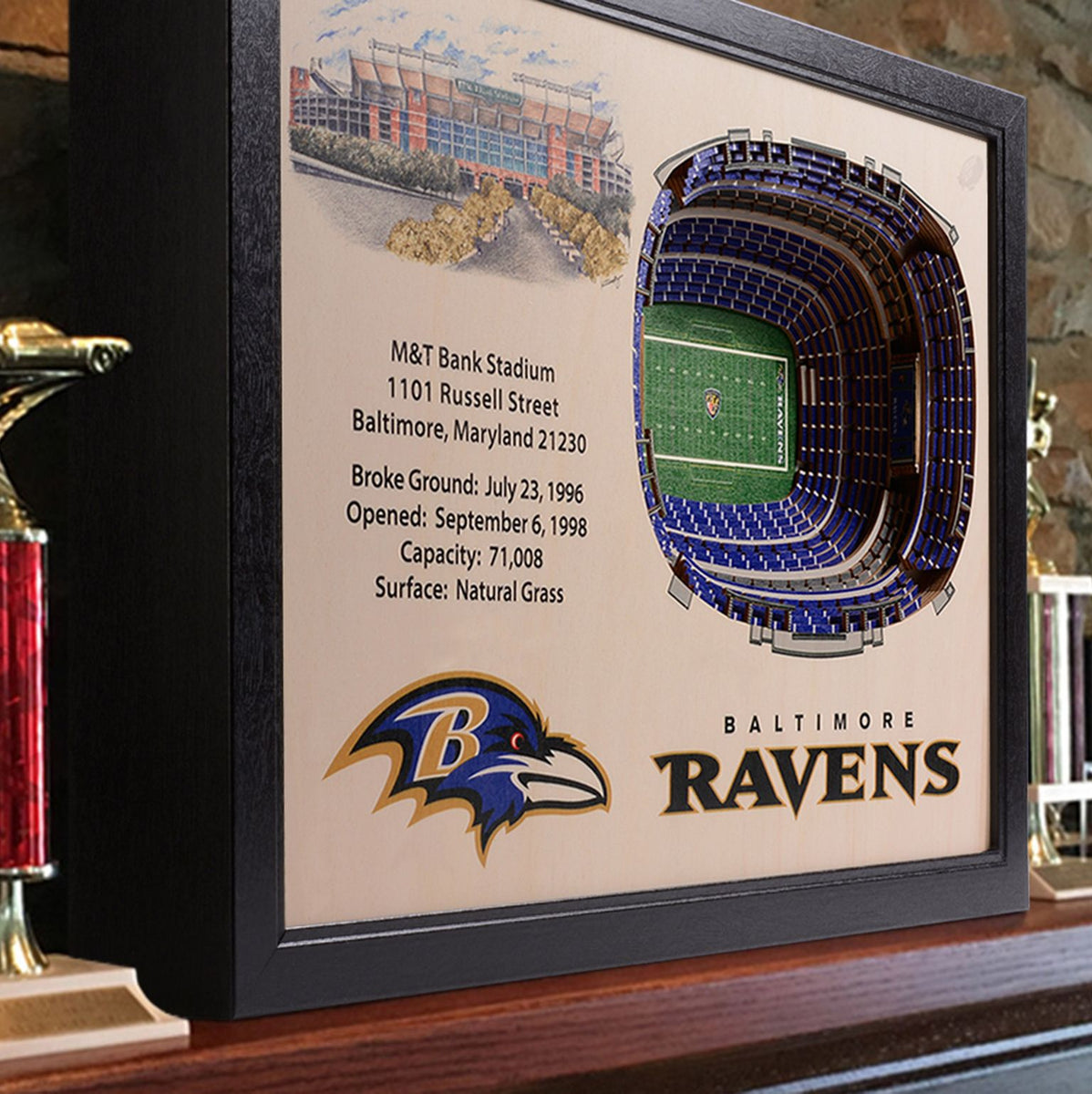 360 Degree View of Ravens Shield at M&T Bank Stadium 