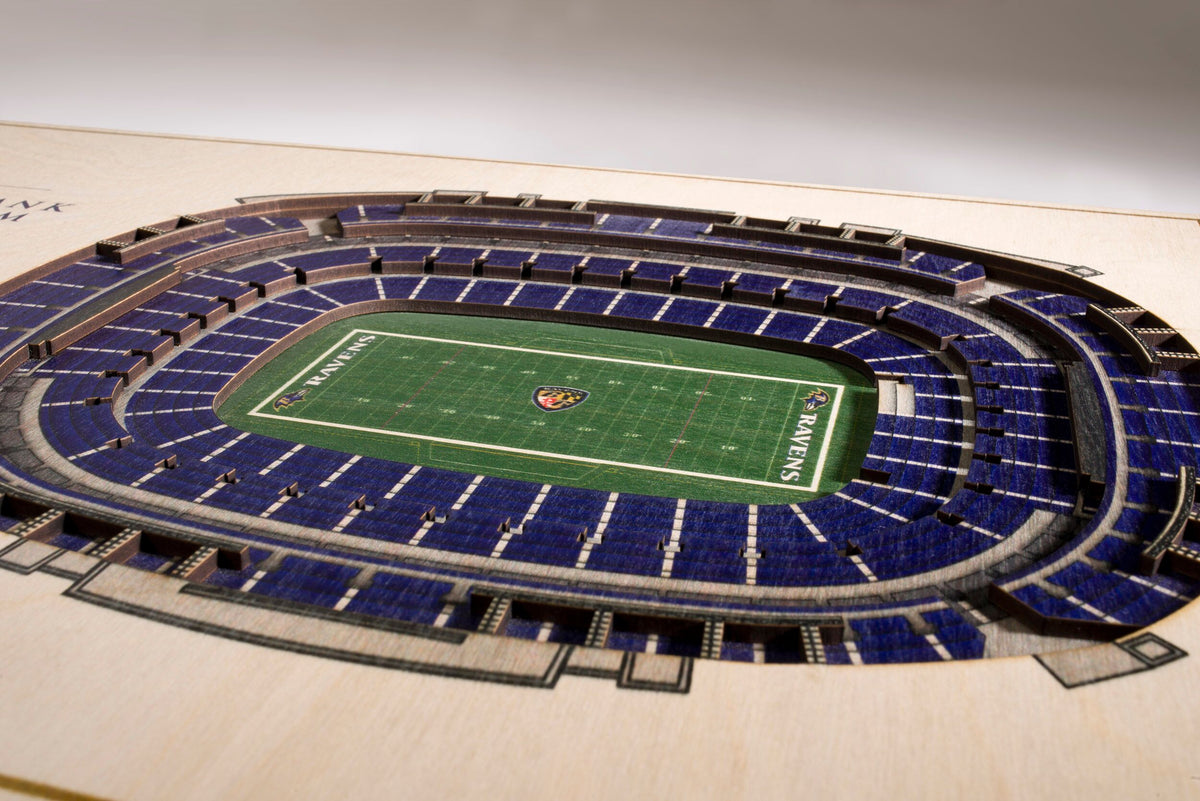 Belk NFL Baltimore Ravens 3D StadiumView Ornament - M&T Bank Stadium