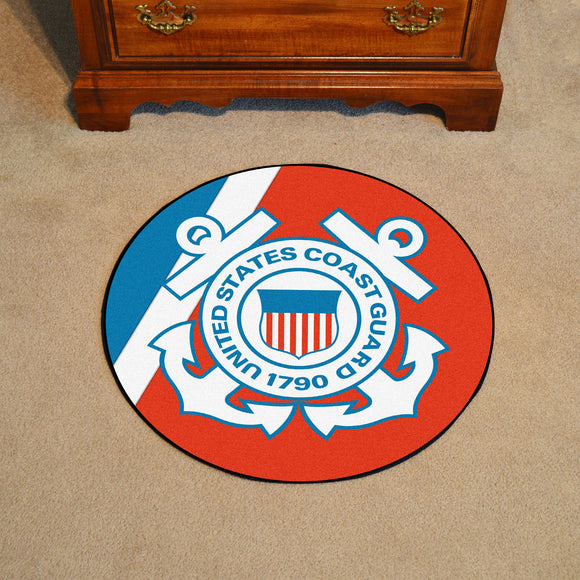 Coast Guard | Round Mat | Logo | Military