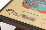 Denver Broncos | 3D Stadium View | Lighted End Table | Wood