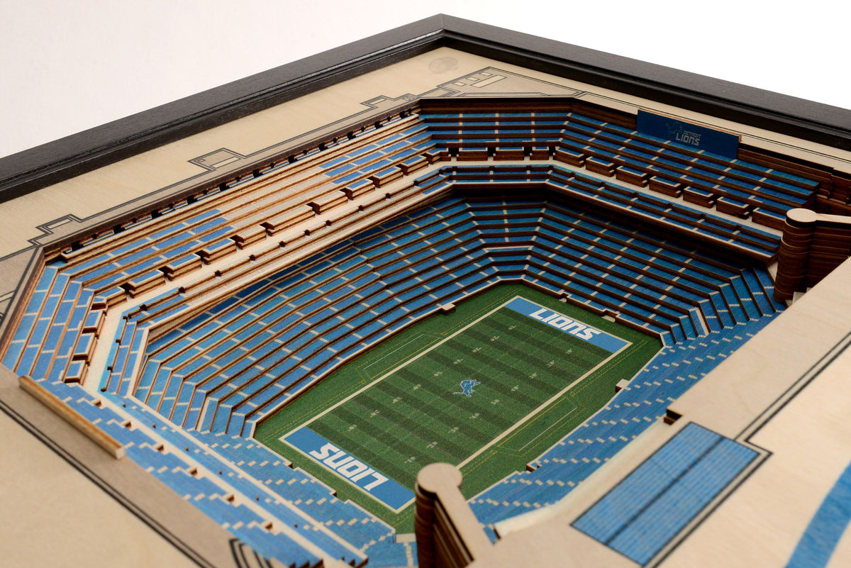 StadiumViews Wall Art Ford Field Stadiumview DETROIT LIONS