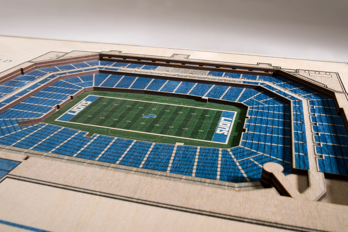 Detroit Lions, Ford Field, Wall Art Print