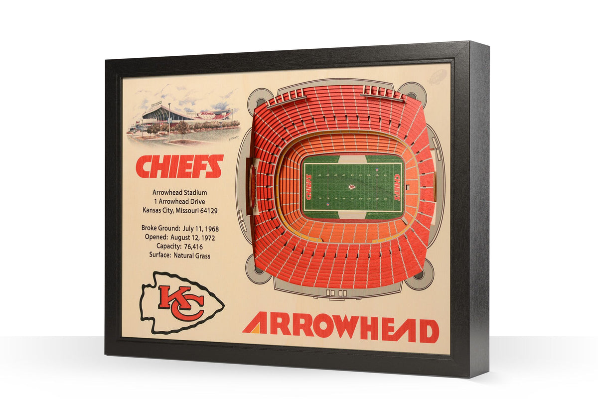 Wood Art - Arrowhead Stadium - Kansas City Chiefs - Stipple