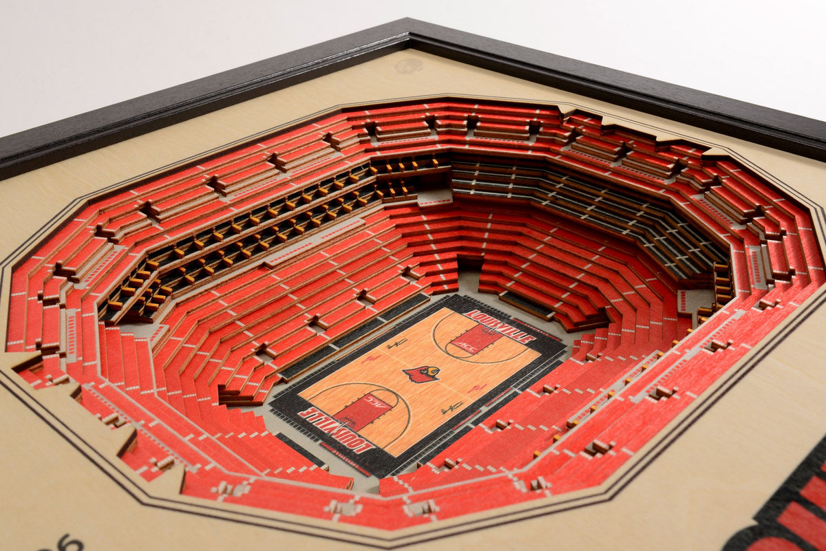 YouTheFan Kentucky Wildcats 5-Layer 3D Stadium Wall Art - Rupp Arena, Officially Licensed NCAA Decor For Fans