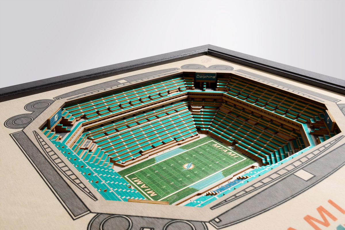 NFL 3D Stadium Wall Art - Miami Dolphins