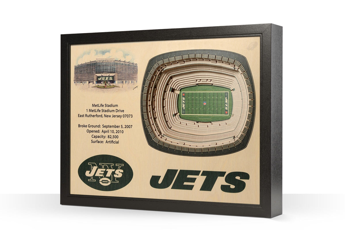 New York Jets Wall Art 3D Jets Sign New York Jets Relief Art 