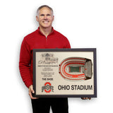 Ohio State Buckeyes | 3D Stadium View | Ohio Stadium | Wall Art | Wood