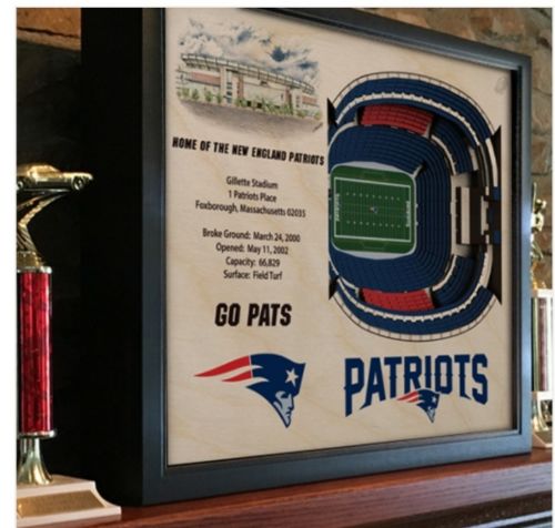 Officially Licensed NFL New England Patriots 3D Stadium Banner