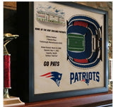 New England Patriots | 3D Stadium View | Gillette Stadium | Wall Art | Wood