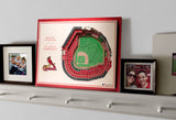 St. Louis Cardinals | 3D Stadium View | Busch Stadium | Wall Art | Wood | 5 Layer