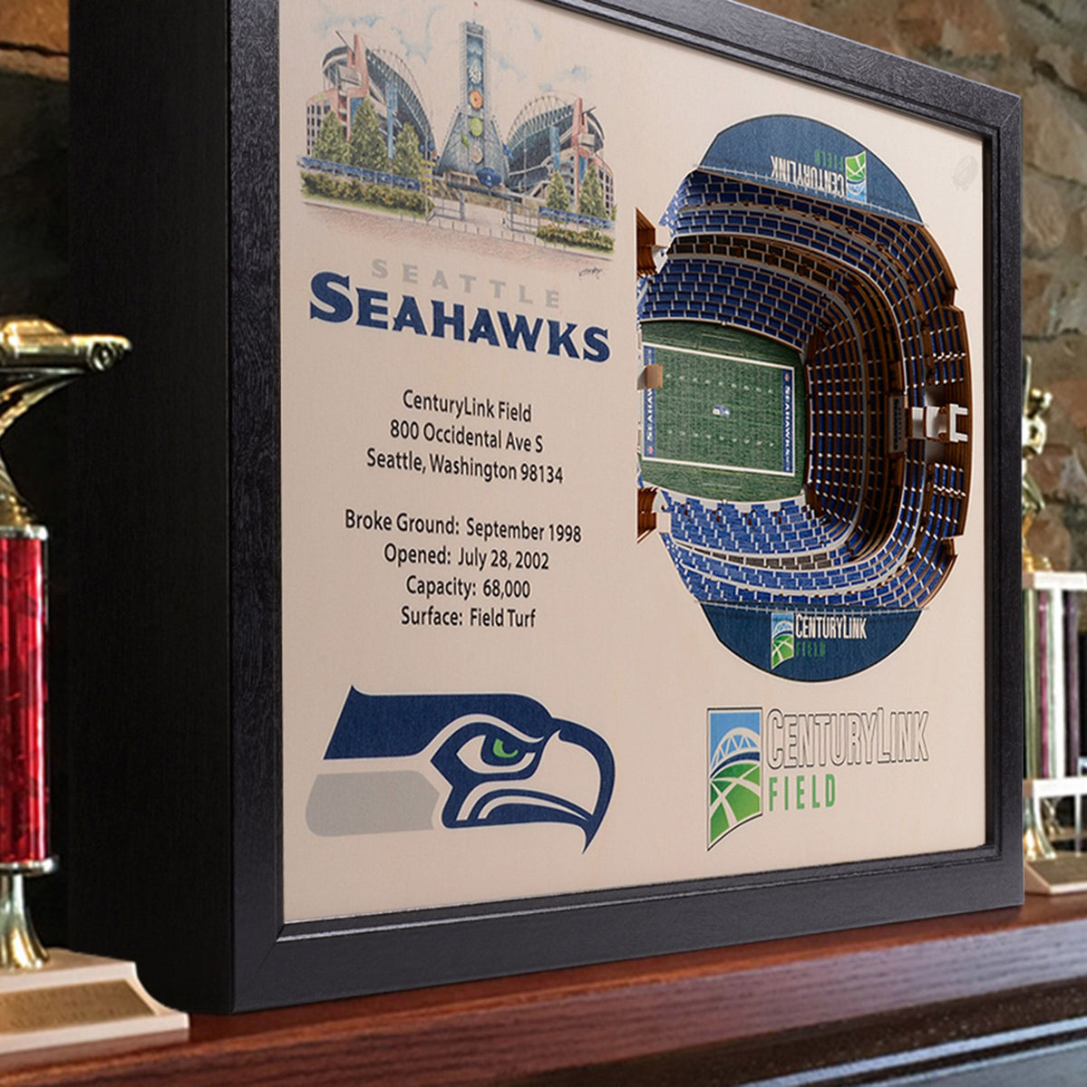 Seattle Seahawks - CenturyLink Field 3D model 3D printable