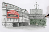 Chicago Cubs | 3D Stadium View | Wrigley Field | Wall Art | Wood