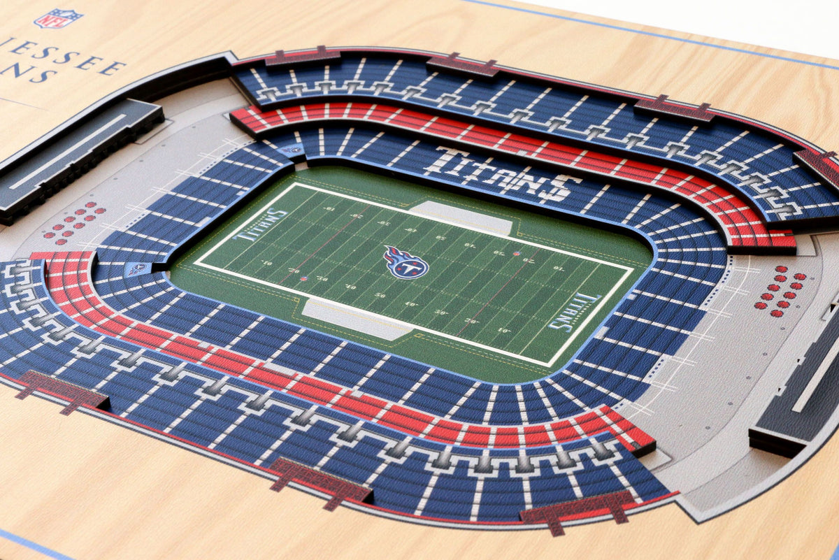 Tennessee Titans, 3D Stadium View, Tennessee Titans, Wall Art