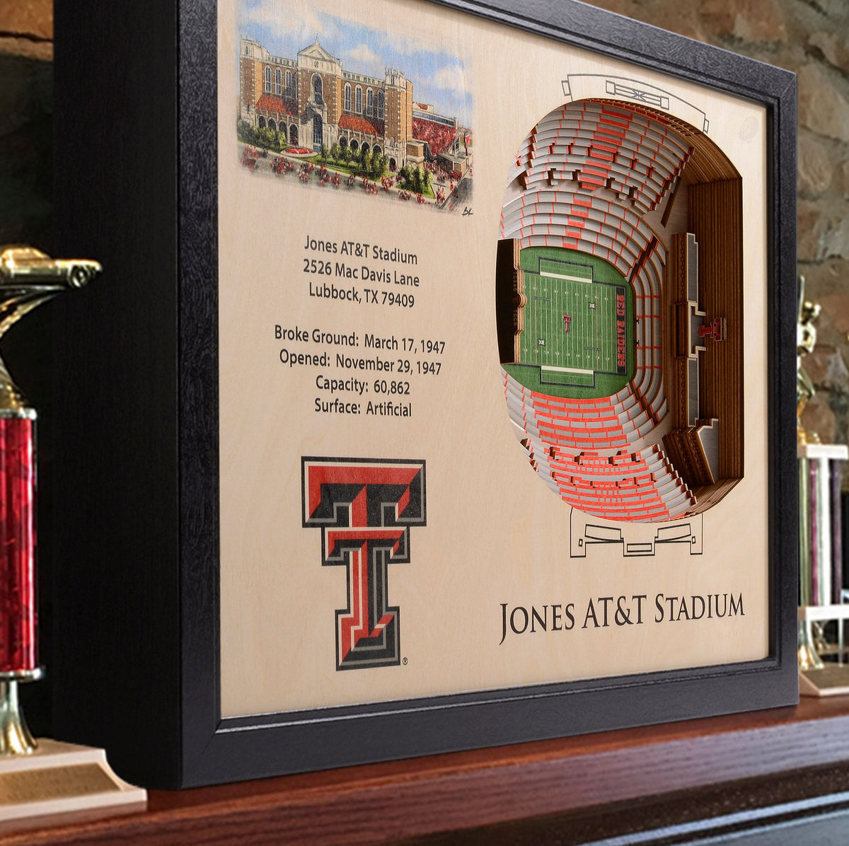 Texas Tech Red Raiders/Jones AT&T Stadium 3D Stadium Replica - the Stadium  Shoppe