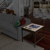 West Virginia Mountaineers | 3D Stadium View | Lighted End Table | Wood