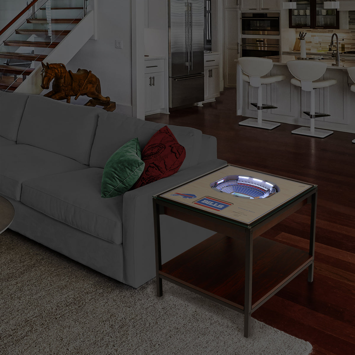 Buffalo Bills, 3D Stadium View, Lighted End Table