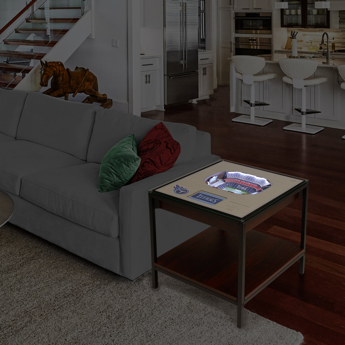 Tennessee Titans | 3D Stadium View | Lighted End Table | Wood