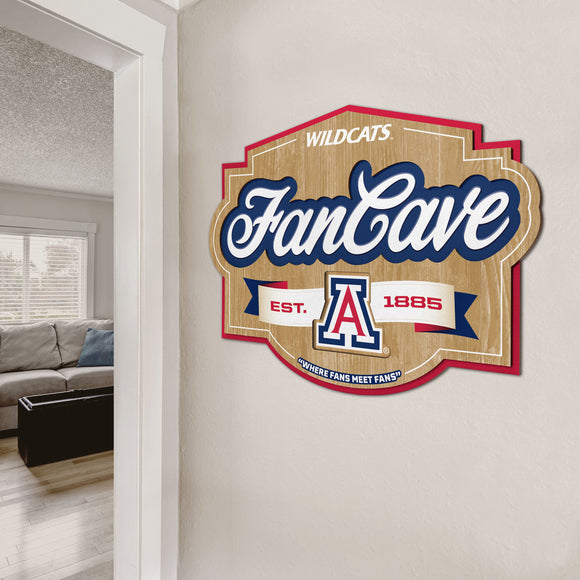 Arizona Wildcats | Fan Cave Sign | 3D | NCAA