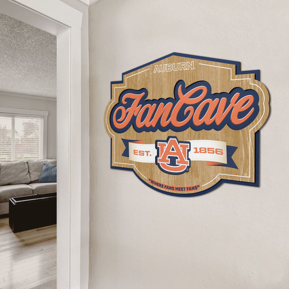 Auburn Tigers | Fan Cave Sign | 3D | NCAA