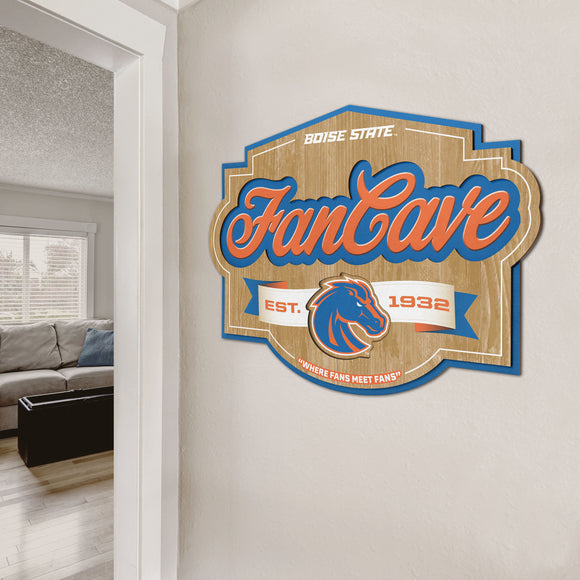 Boise State Broncos | Fan Cave Sign | 3D | NCAA