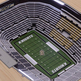 UCF Knights | 3D Stadium View | Lighted End Table | Wood