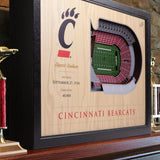 Cincinnati Bearcats | 3D Stadium View | Nippert Stadium | Wall Art | Wood