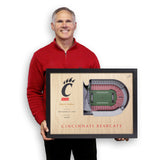 Cincinnati Bearcats | 3D Stadium View | Nippert Stadium | Wall Art | Wood