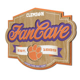 Clemson Tigers | Fan Cave Sign | 3D | NCAA