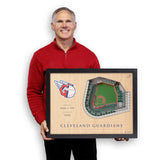 Cleveland Guardians | 3D Stadium View | Progressive Field | Wall Art | Wood