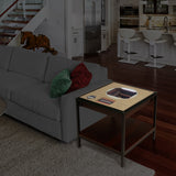 UCONN Huskies | Basketball | 3D Stadium View | Lighted End Table | Wood