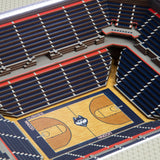 UCONN Huskies | Basketball | 3D Stadium View | Lighted End Table | Wood