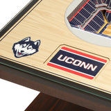 UCONN Huskies | Basketball | 3D Stadium View | Lighted End Table | Wood