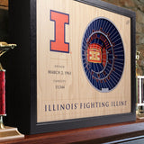 Illinois Fighting Illini | 3D Stadium View | Illini Basketball | Wall Art | Wood