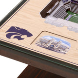 Kansas State Wildcats | 3D Stadium View | Lighted End Table | Wood