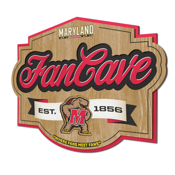 Maryland Terrapins | Fan Cave Sign | 3D | NCAA