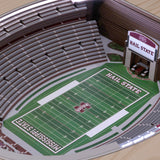 Mississippi State Bulldogs | 3D Stadium View | Lighted End Table | Wood