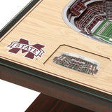 Mississippi State Bulldogs | 3D Stadium View | Lighted End Table | Wood