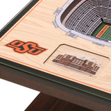 Oklahoma State Cowboys | 3D Stadium View | Lighted End Table | Wood