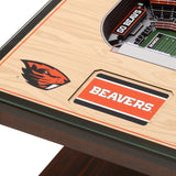 Oregon State Beavers | 3D Stadium View | Lighted End Table | Wood