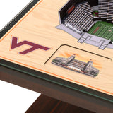 Virginia Tech Hokies | 3D Stadium View | Lighted End Table | Wood