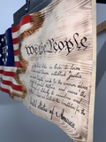 We the People | American Flag | Jack | Wood | Handmade | 19 x 38