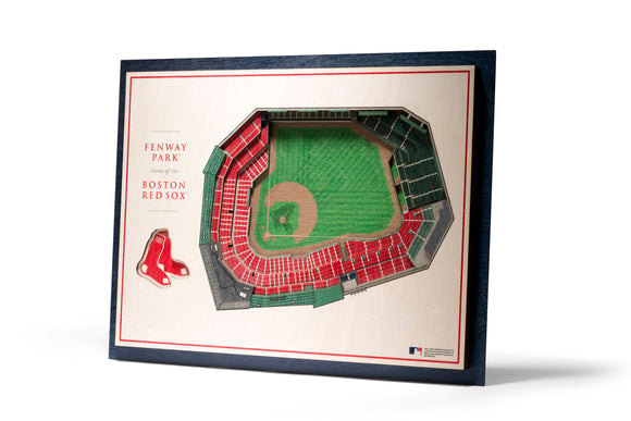 Boston Red Sox | 3D Stadium View | Fenway Park | Wall Art | Wood | 5 Layer