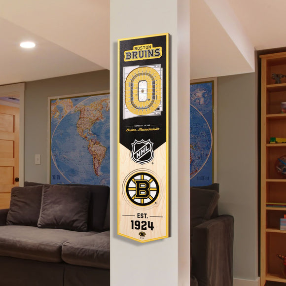Boston Bruins | Stadium Banner | Boston Massachusetts | Wood