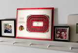 Chicago Blackhawks | 3D Stadium View | United Center | Wall Art | Wood | 5 Layer