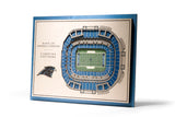 Carolina Panthers | 3D Stadium View | Bank of America Stadium | Wall Art | Wood | 5 Layer