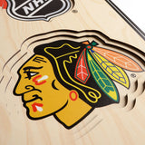 Chicago Blackhawks | Stadium Banner | Chicago Illinois | Wood