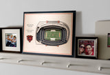 Chicago Bears | 3D Stadium View | Soldier Field | Wall Art | Wood | 5 Layer