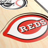 Cincinnati Reds | Stadium Banner | Home of the Reds | Wood